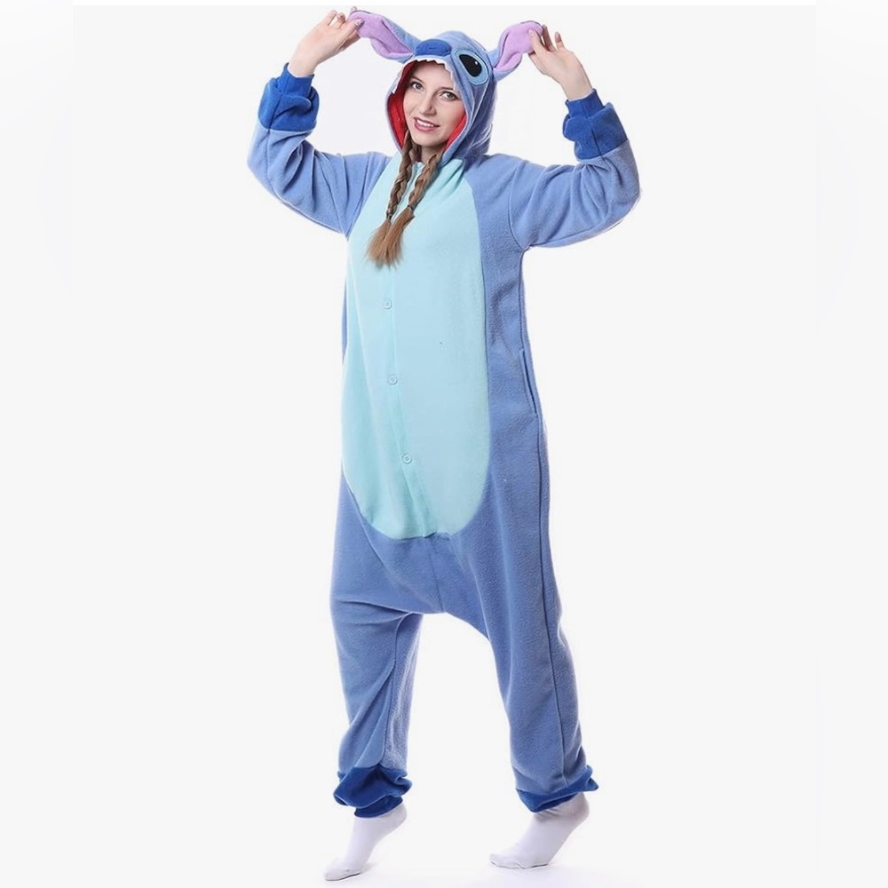 SEALED Kids Unisex Lelo & Stitch Movie Pyjama Onesie Size 13/14 Sleepwear